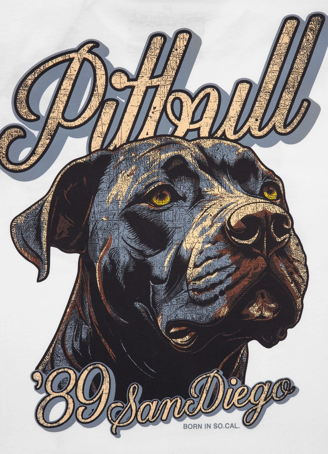 Koszulka męska T-Shirt Pit Bull Pitbull Orginal biała