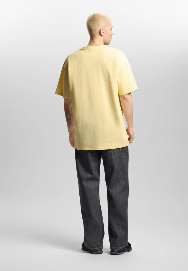 Koszulka męska t-shirt oversize Prosto Nine żółta