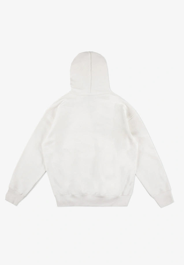 Bluza męska z kapturem oversize Prosto Clair kremowa