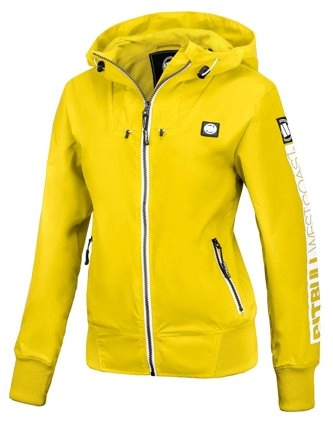 Kurtka wiosenna przejściowa damska Pit Bull AAricia Sleeve Hooded Nylon jacket yellow