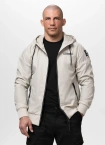 Kurtka męska wiosenna przejściowa Pit Bull Athletic Logo wiatrówka kremowa