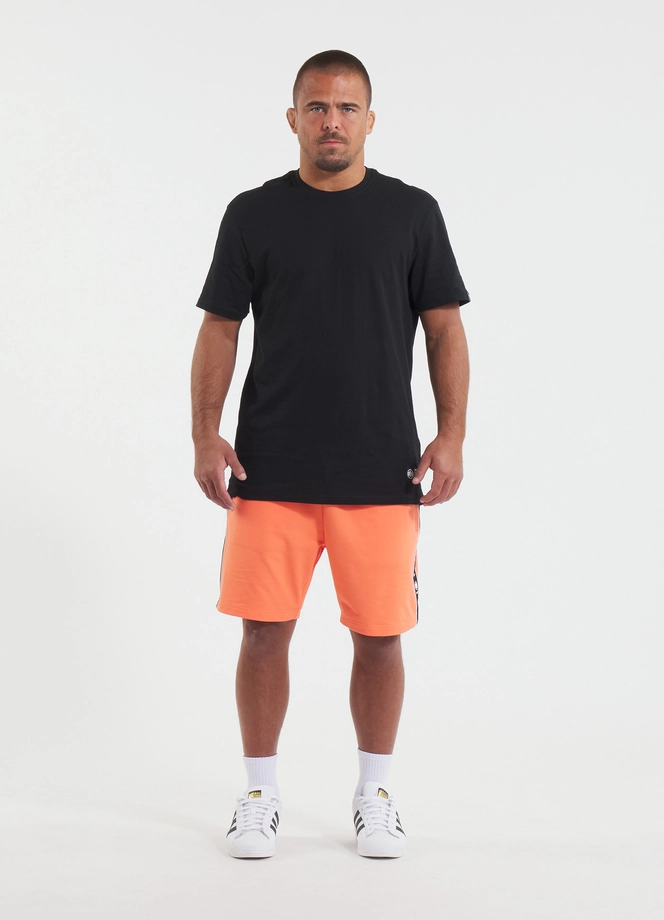 Spodenki szorty dresowe męskie Pitbull Pit Bull Tape Nugget łososiowe pomarańczowe