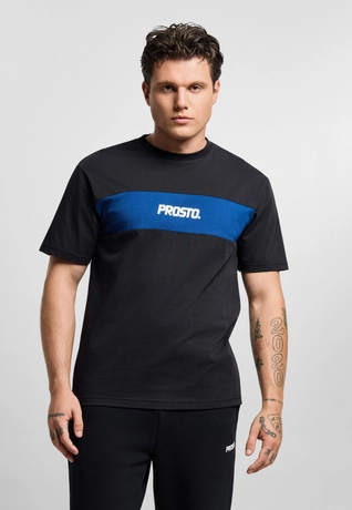 Koszulka męska t-shirt Prosto Root czarno/granatowa