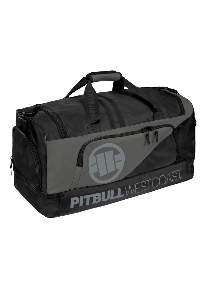 Torba sportowa Pitbull Big Duffle Logo TNT ll czarno/szara