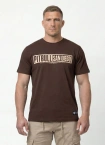 Koszulka męska T-Shirt Pitbull Eighty Nine Dog ciemno brązowa