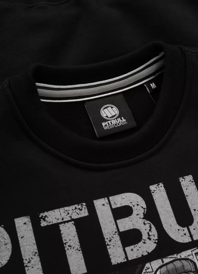 Bluza męska bez kaptura Pitbull Pit Bull Drive czarna