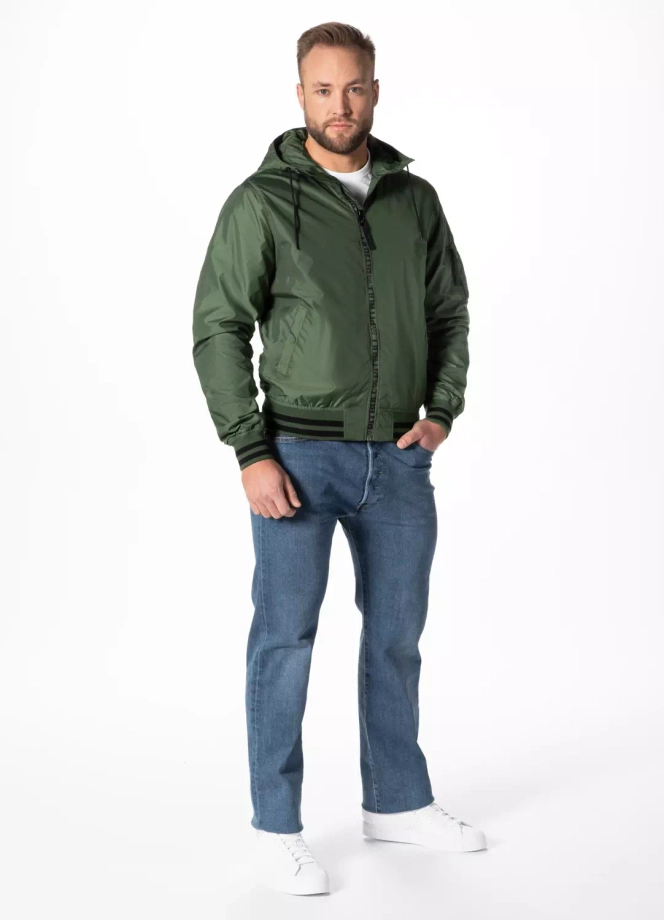 Kurtka męska przejściowa wiosenna Pit Bull Overpark Jacket zielona