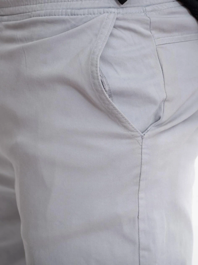 Spodnie męskie Materiałowe Jogger Jigga Wear Base szare