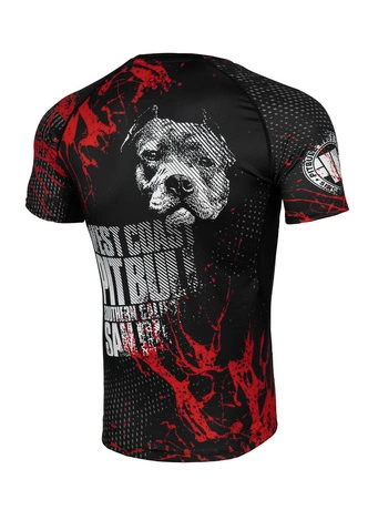 Koszulka rashguard Pit Bull Shortsleeve Blood Dog II 24 czarna