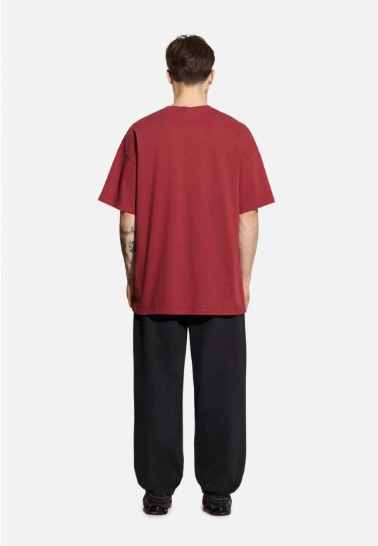Koszulka męska t-shirt oversize Prosto Bull czerwona