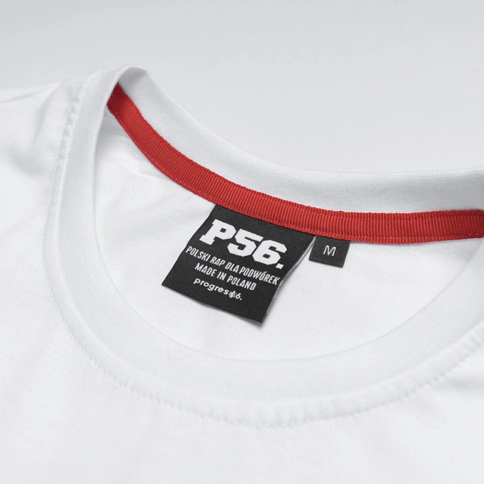 Koszulka męska T-shirt Dudek P56 Kwiatek biała