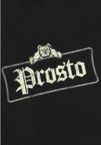 Koszulka męska t-shirt oversize Prosto Bull grafitowa czarna