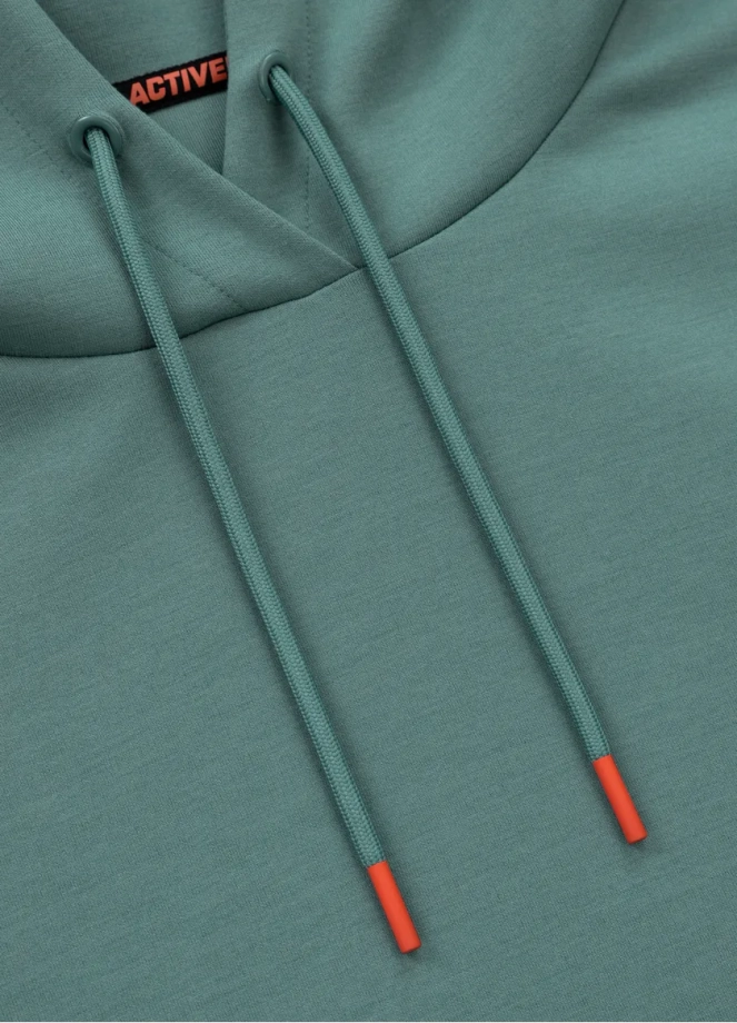 Bluza męska z kapturem Pitbull Pit Bull Explorer hooded miętowa zielona