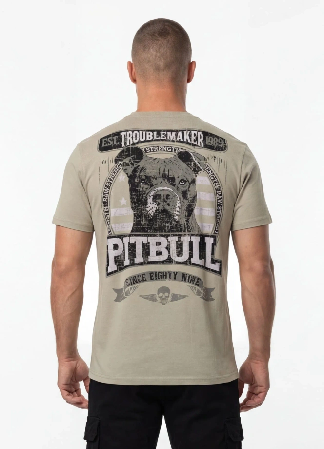 Koszulka męska T-Shirt Pitbull Troublemaker grey harbour