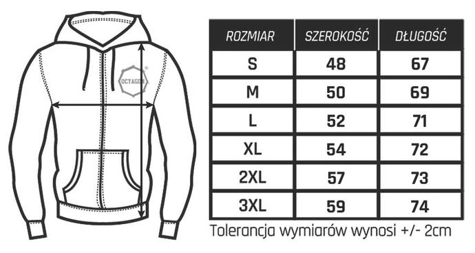 Bluza z kapturem Octagon Small Logo czarna
