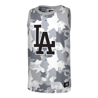 Koszulka męska tank top '47 Brand Los Angeles Dodgers Digital Star Future biało/zielona