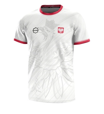 Koszulka sportowa dziecięca t-shirt Octagon Polska Orzeł biała Limited Edition