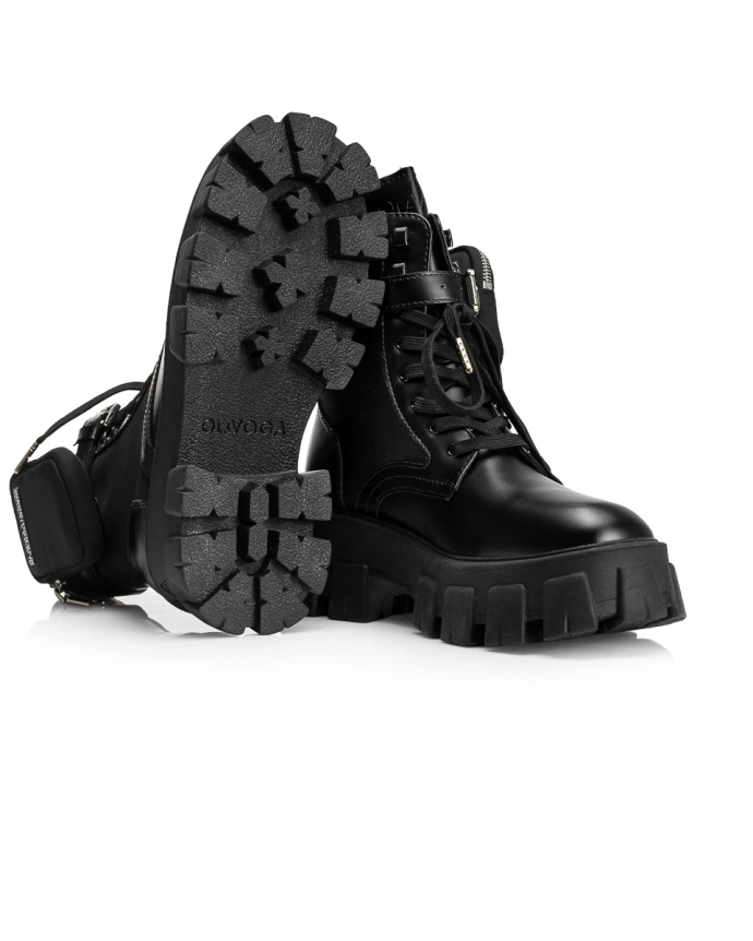 Buty damskie workery Olavoga Treakly czarne