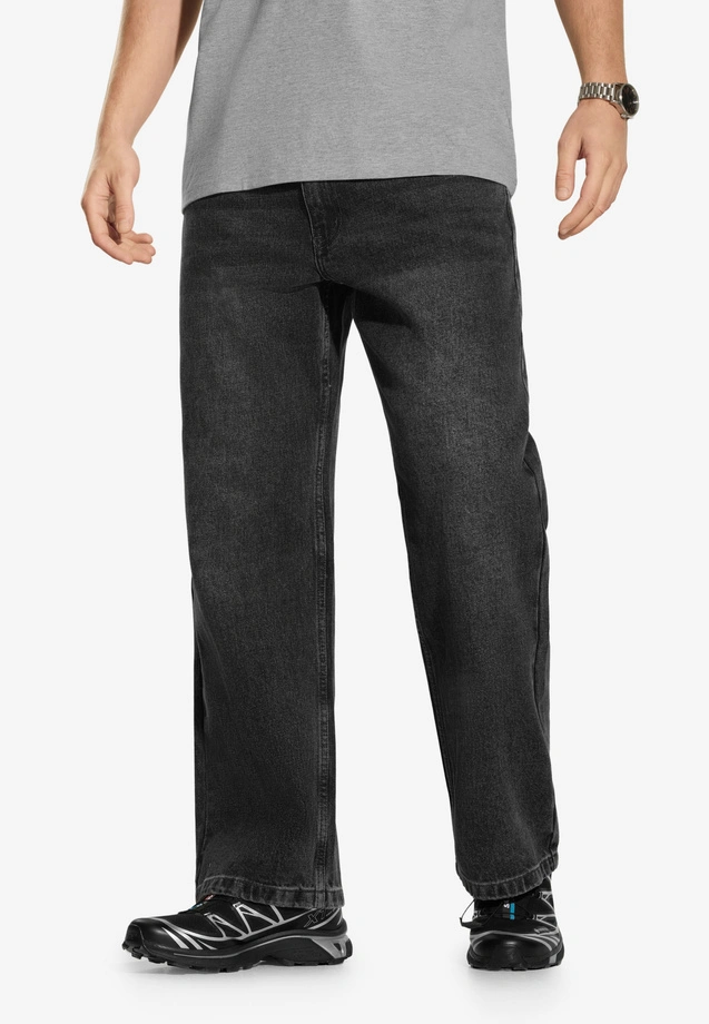 Spodnie męskie Jeans Baggy Prosto Shield szare