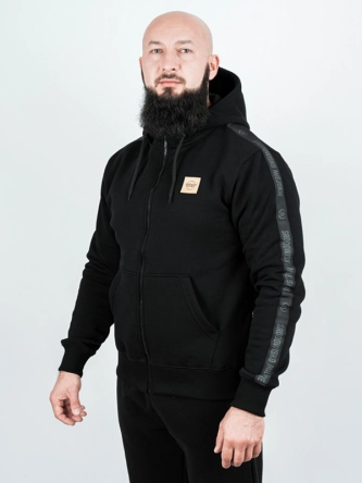 Bluza męska z kapturem Środowisko Miejskie CLS Gold czarna