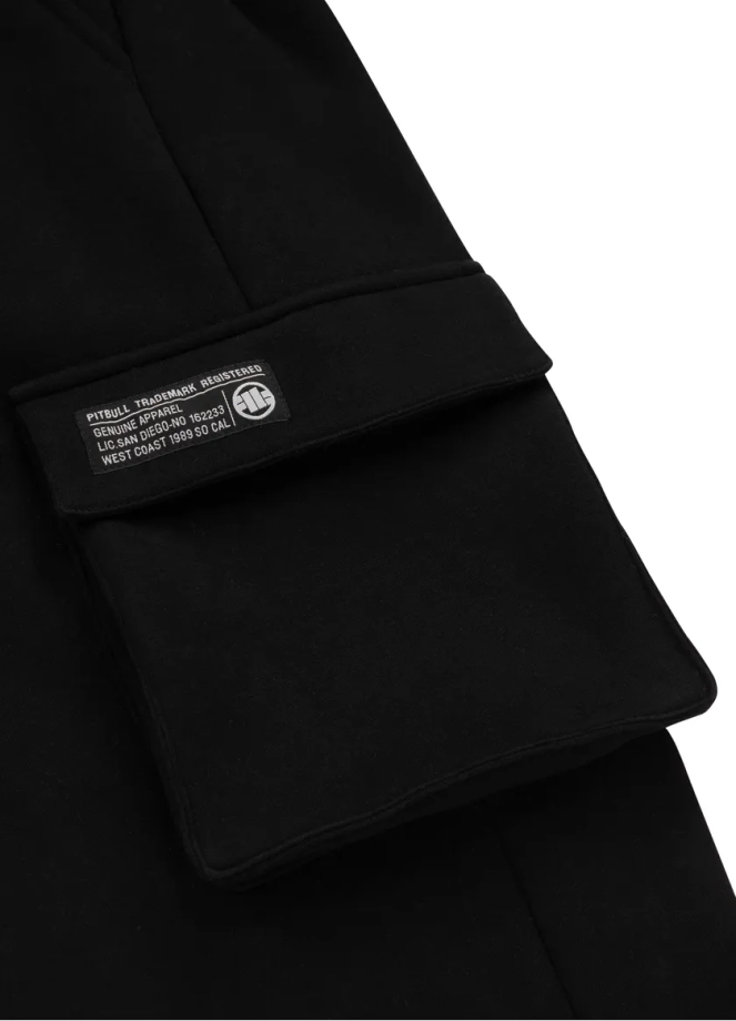 Spodnie dresowe męskie bojówki Pit Bull Cypress Sport Cargo czarne