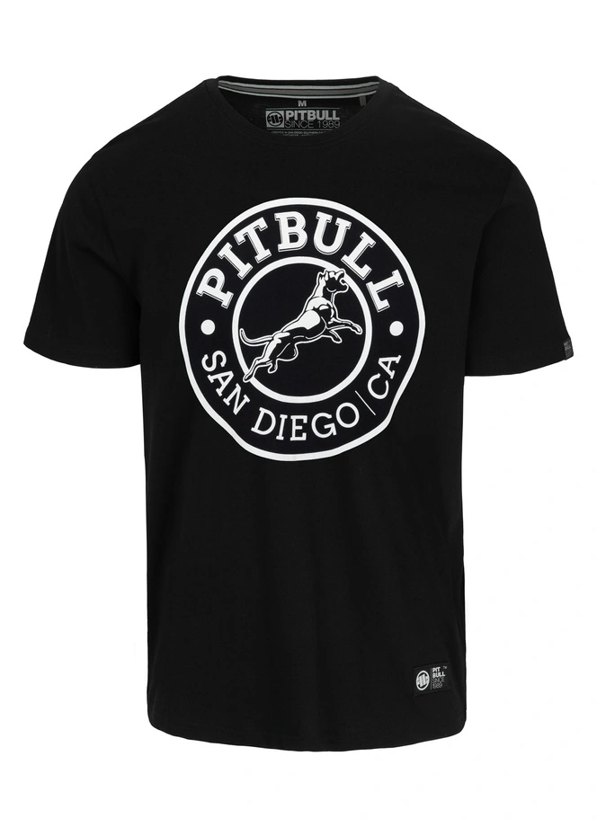 Koszulka męska T-Shirt Pit Bull Pitbull San Diego CA czarna