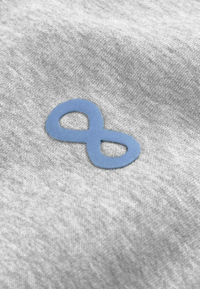 Bluza męska rozpinana z kapturem Prosto Infinity szara