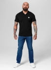 Koszulka męska Polo Pit Bull Pitbull Jersey Small Logo 25 Slim Fit czarna