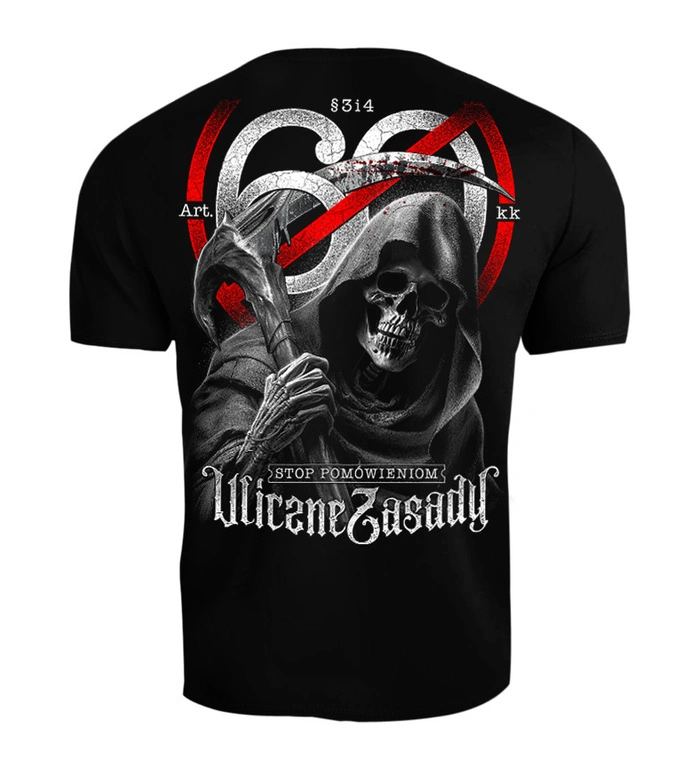 Koszulka męska T-shirt Public Enemy Uliczne Zasady Anty 60tki czarna