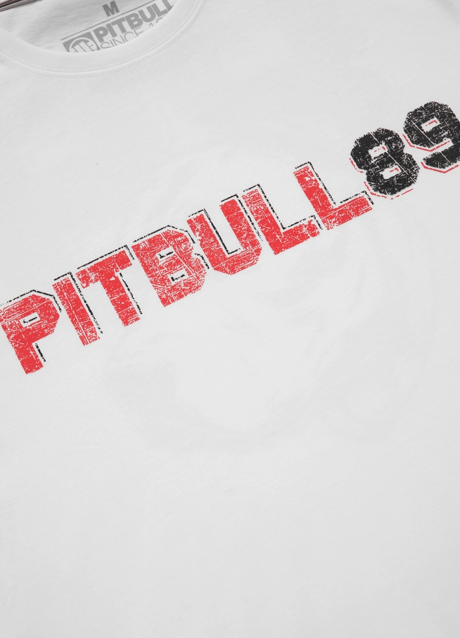 Koszulka męska T-Shirt Pit Bull Pitbull Dog 89 biała