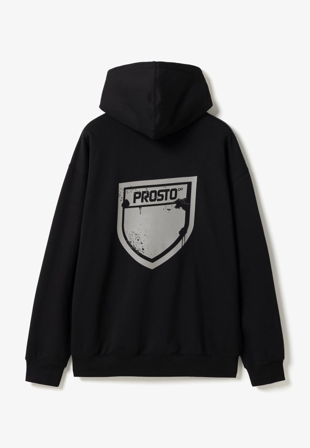 Bluza męska z kapturem Prosto Splash Shield czarna