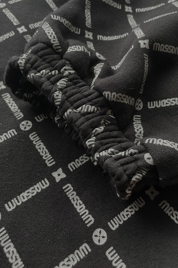 Spodnie dresowe męskie Baggy Mass DNM Monogram czarne