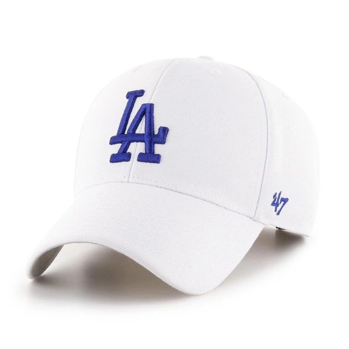 Czapka z daszkiem 47 Brand Los Angeles Dodgers biała