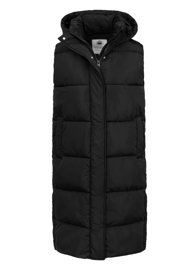 Długi bezrękawnik damski kamizelka Pit Bull Ashley czarna