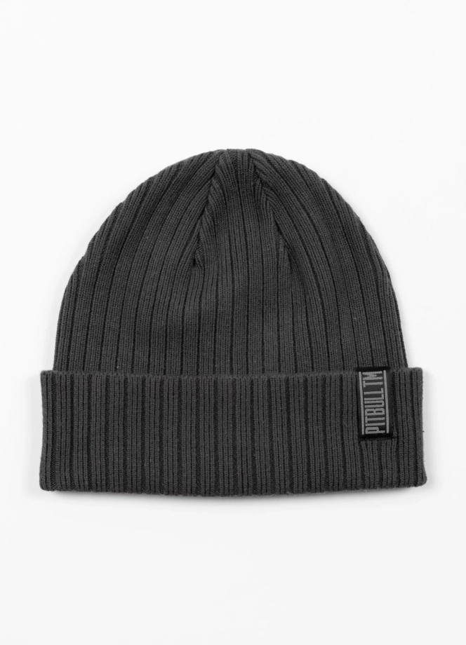 Czapka zimowa Pitbull Beanie Silvas Pitbull TM grafitowa