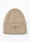 Czapka zimowa Pit Bull Beanie Logo beżowa