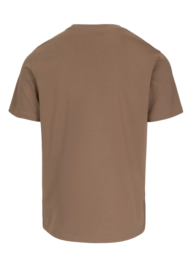 Koszulka męska T-Shirt Pit Bull Pitbull Logo Palms brązowa