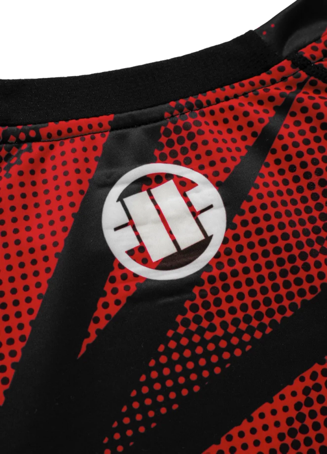 Koszulka męska rashguard Pit Bull Pitbull Longsleeve Dot Camo II czerwona