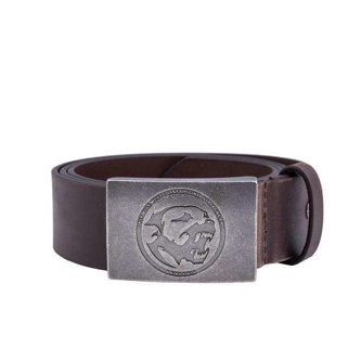 Pasek skórzany Pitbull Leather Belt Bones brązowy