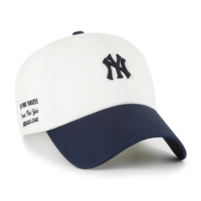 Czapka z daszkiem 47 Brand New York Yankees Contemporary Clean Up biała granatowa