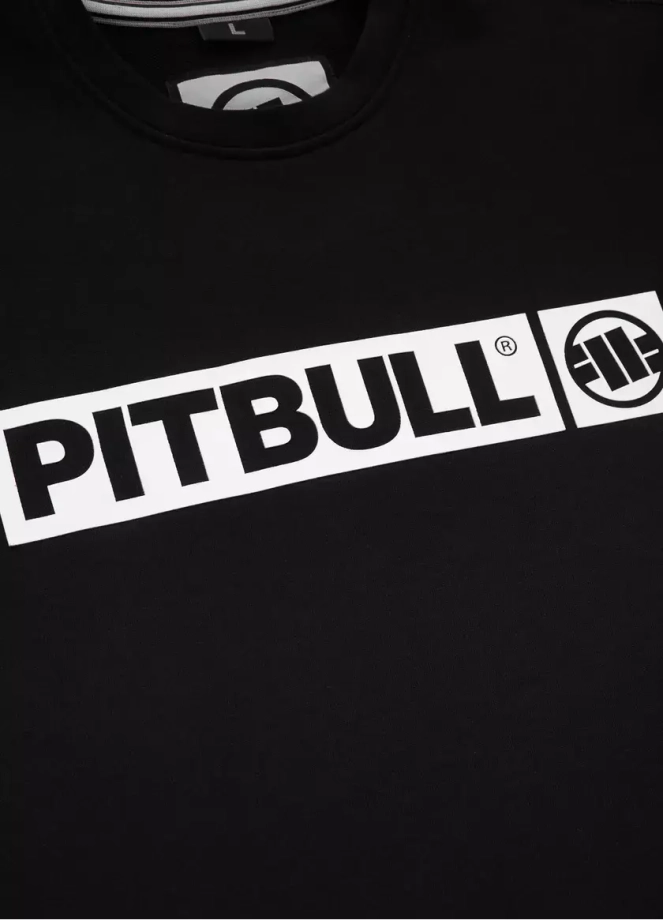 Bluza meska Pitbull Pit Bull Hilltop Terry 23 crewneck czarna