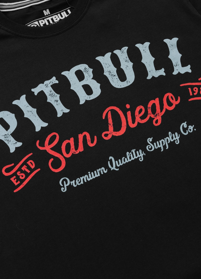 Koszulka męska T-Shirt Pit Bull Pitbull Strenght & Respect czarna