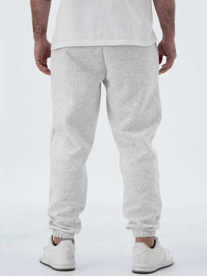Spodnie dresowe męskie Jigga Wear Small Crown jasno szare