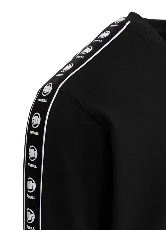 Bluza męska bez kaptura Pitbull Pit Bull Tape Nugget czarna