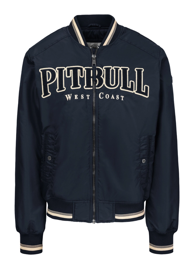 Kurtka męska przejściowa bejsbolówka Pit Bull Detroit granatowa