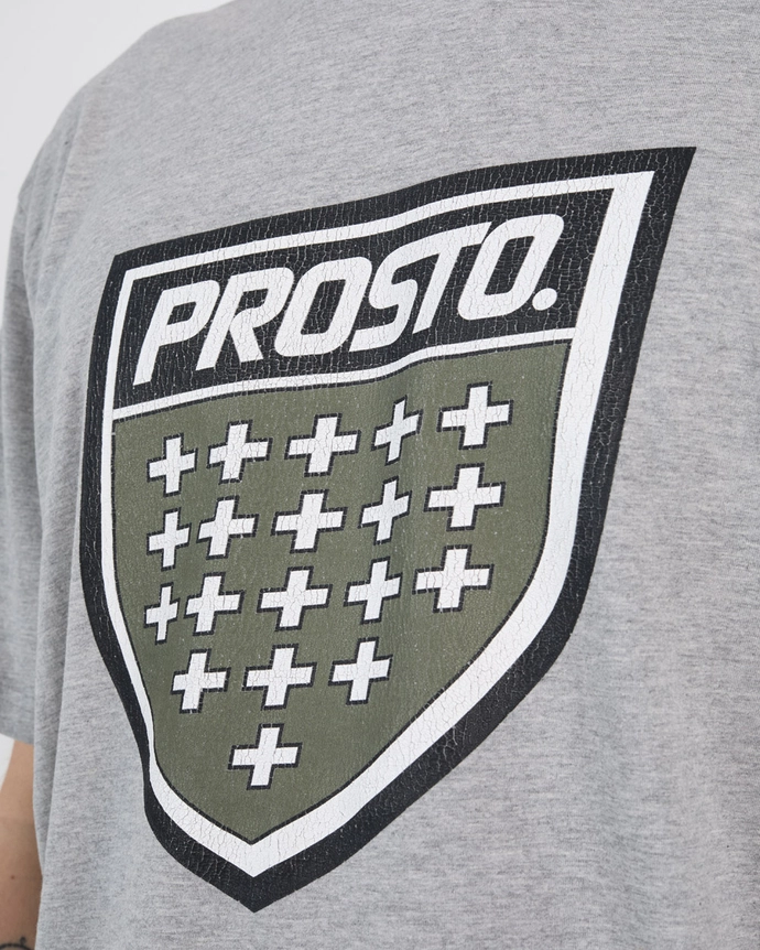 Koszulka męska t-shirt Prosto Infine szara