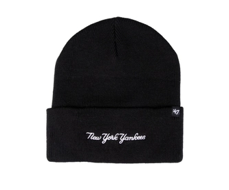 Czapka zimowa unisex 47 Brand MLB New York Yankees Script czarna
