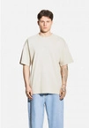 Koszulka męska t-shirt oversize Prosto Box 2.0 beżowa