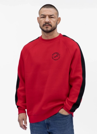 Bluza męska bez kaptura Pit Bull San Diego CA czerwona