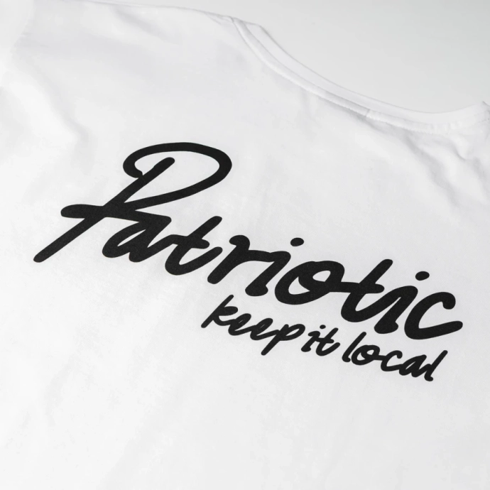 Koszulka męska T-shirt oversize Patriotic College Keep It biała